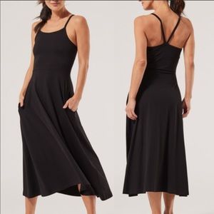 Pact Fit and Flare Dress Black XS
